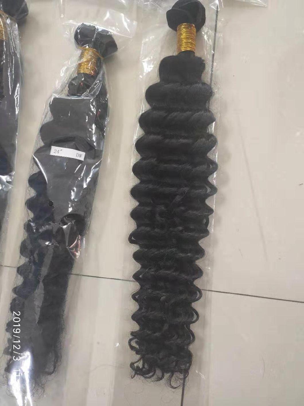Malaysian Human Hair Weft Deep Wave Hair Bundles