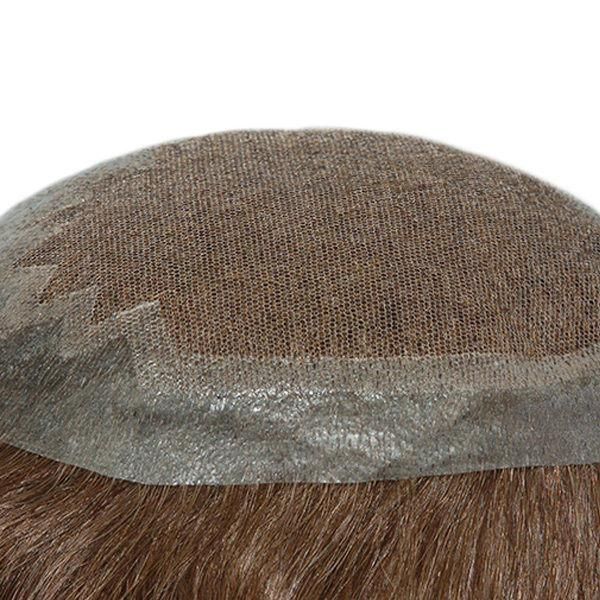 French Lace with Transparent Skin Human Hair Wig