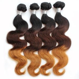 Hair Factory Wholesale 100% Human Hair Ombre 3 Colors Body Wave Brazilian Hair