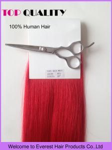 #Red Skin PU Weft Brazilian Hair Extension Tape Remy Human Hair
