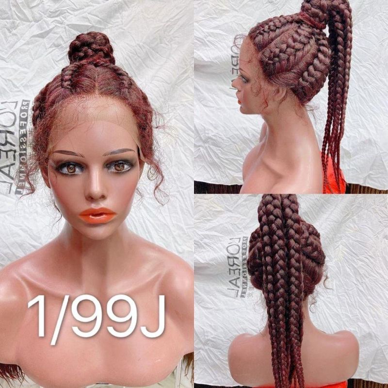 Lace Front Braided Wigs for Black Women, Braided Lace Wig, Blonde Braids Wig