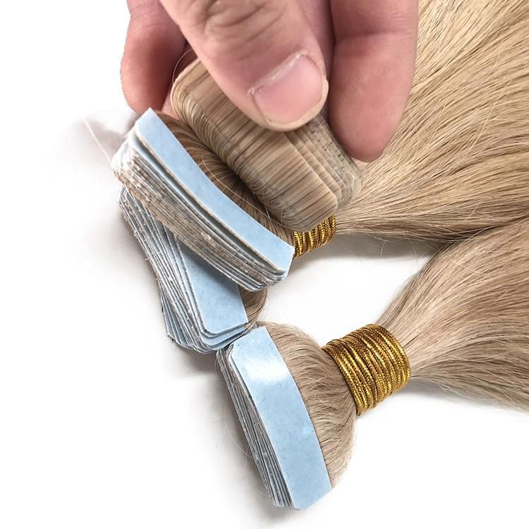 100% Raw Cuticle Aligned Tape in Hair Extensions Straight
