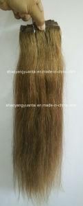 Deluxe Full Head Set Clip in (on) Human Hair Extension Weft