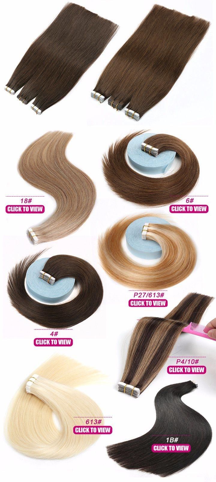 Piano Color Remy Tape in Hair Extensions, Tape Weft Hair, Seamless Skin Weft Hair