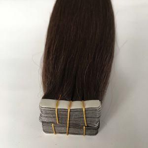 4# Silky Straight PU Tape Skin Weft Virgin Human Hair Extensions