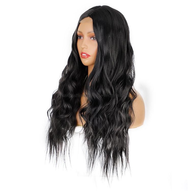 Top Quality Lace Front Synthetic Wig Heat Resistant Long Body Wave Synthetic Hair Wigs