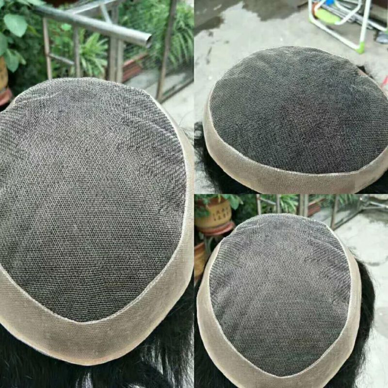 Wholesale Hair Toppers Hair Replacement Korean Lace Closure Hair Pieces Men Toupee