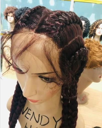 Synthetic Wigs for Black Women Braided Longlace Front Wig for Braiding