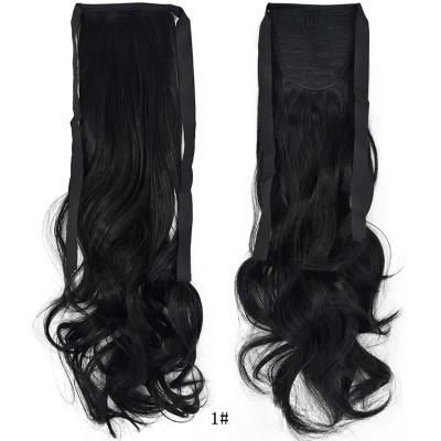 Wholesale Fashionable Ponytail Hair Extensions Wrap Around Synthetic Ponytail