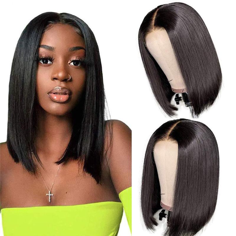 Wholesale Cheap Price High Quality Glueless Natural Black Heat Resistant Fiber Bob Wigs Synthetic Wigs for Women Hair Wig
