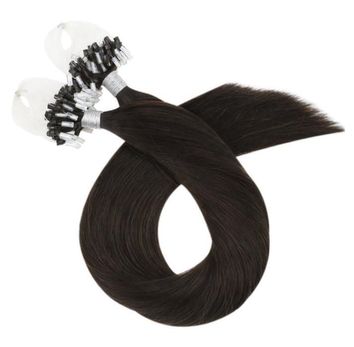 Micro Loop Hair Extensions Human Hair Micro Bead Micro Links
