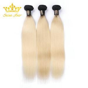 Blond Color Unprocessed Remy Brazilian Virgin Human Hair Extension of Straight
