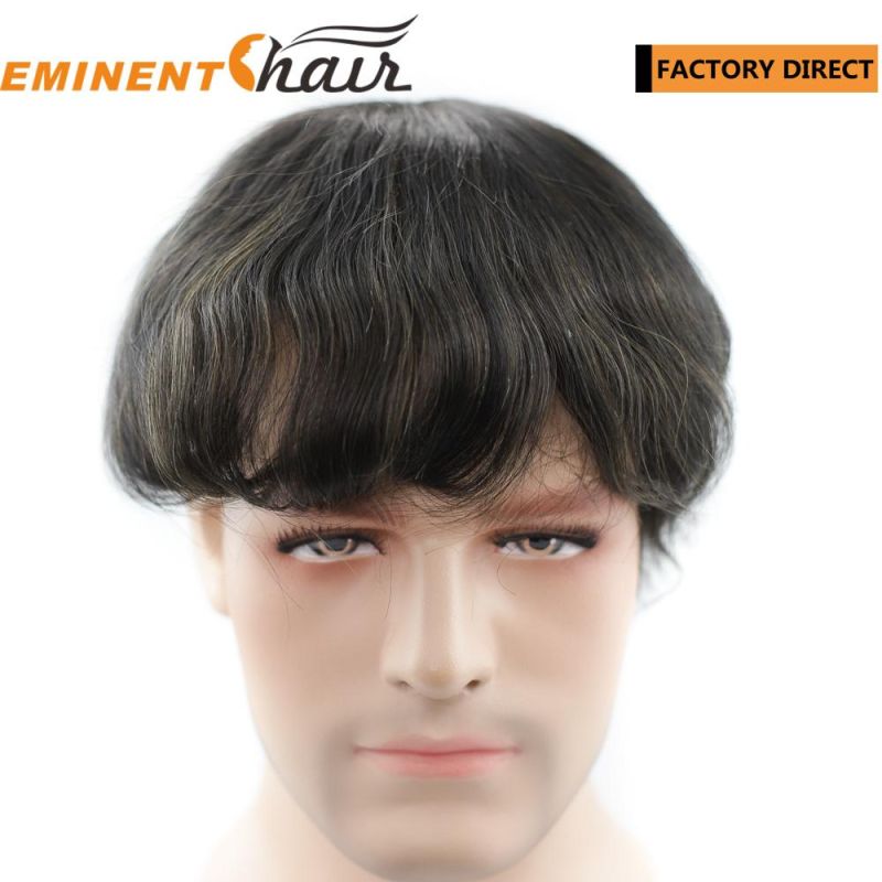 Factory Direct Custom Made Human Hair Men′s Hair Replacement System