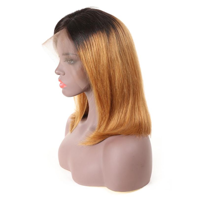 Brazilian Hair Black Blonde Color Bob Hair Wigs