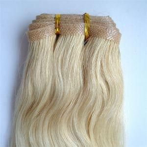18&quot; #22 Skin Remy Hair Extensions Light-Blonde Silk-Straight Seamless-Pre-Bonded- Hair