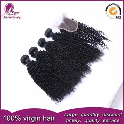 Kinky Curly Mongolian Hair Weft Unprocessed Virgin Human Hair Weave