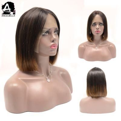 Angelbella High Quality Silky Straight Frontal Wig Virgin Human Hair Wig for Sales