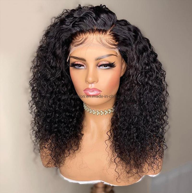 Afro Curly Women Wholesale Cheap Curly HD Synthetic Lace Frontal Wigs