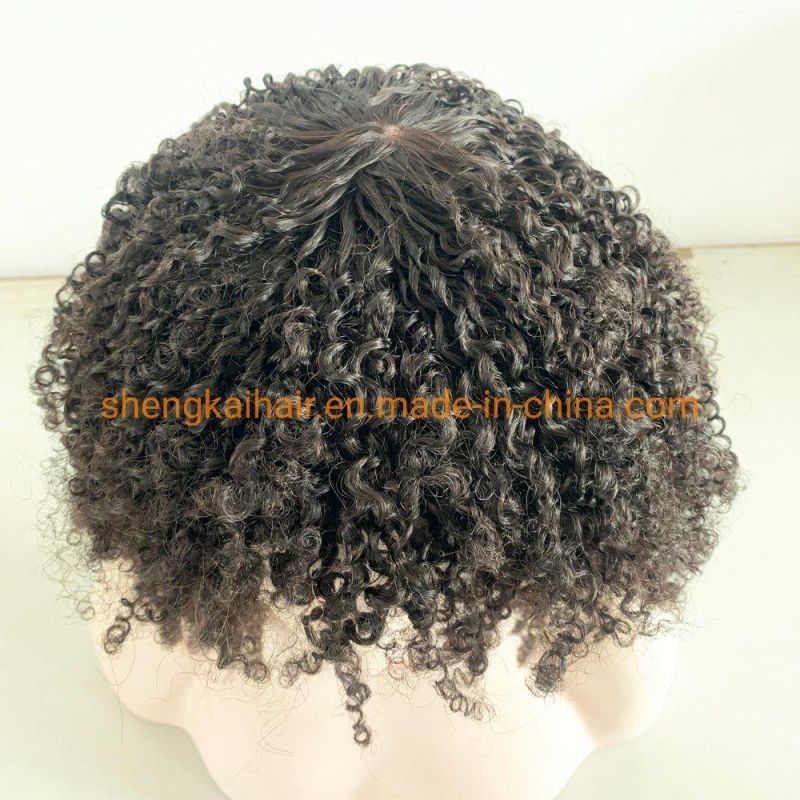Wholesale Lace Front Afro Curly Natural Human Hair Women Wig