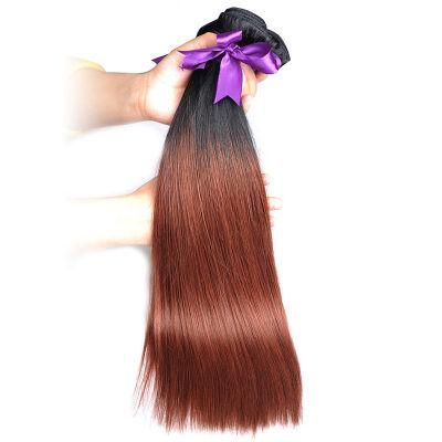 Brazilian Virgin Hair 100% Human Hair Extensions Ombre 1b/33 16inch