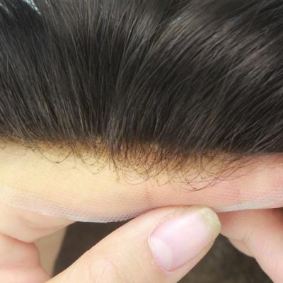 Invisible Knots Natural Hairline Swiss Lace and French Lace Hair System