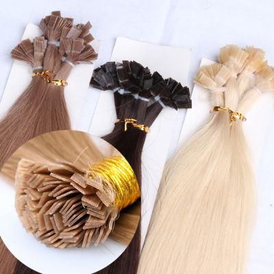 Wholesale Keratin Flat Tip Hair Extension Brazilian Human Hair