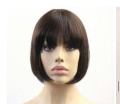Mink Brazilian Human Hair Lace Wig with Bang