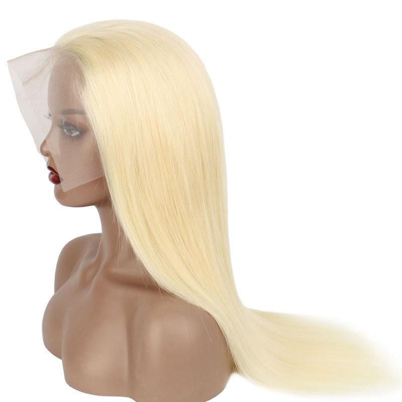 Wholesale 13X4 Lace Front Silky Straight Blond Human Hair Wig #613