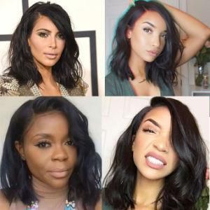 Glueless Bob Lace Front Human Hair Wigs Short Human Hair Wigs Wavy