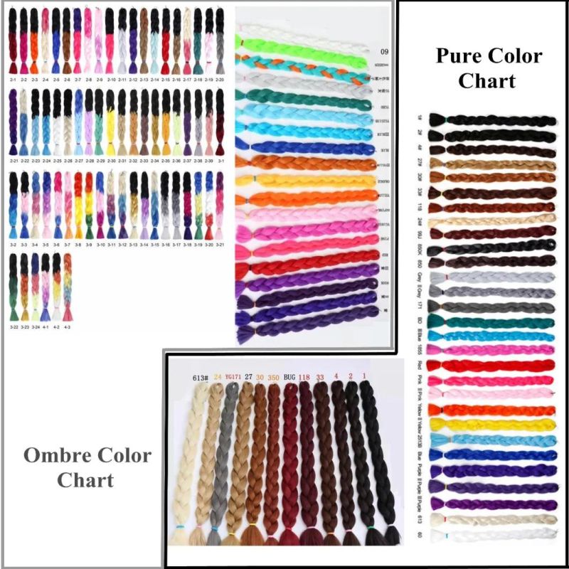 100% Kanekalon Jumbo Braid in Multi Colors