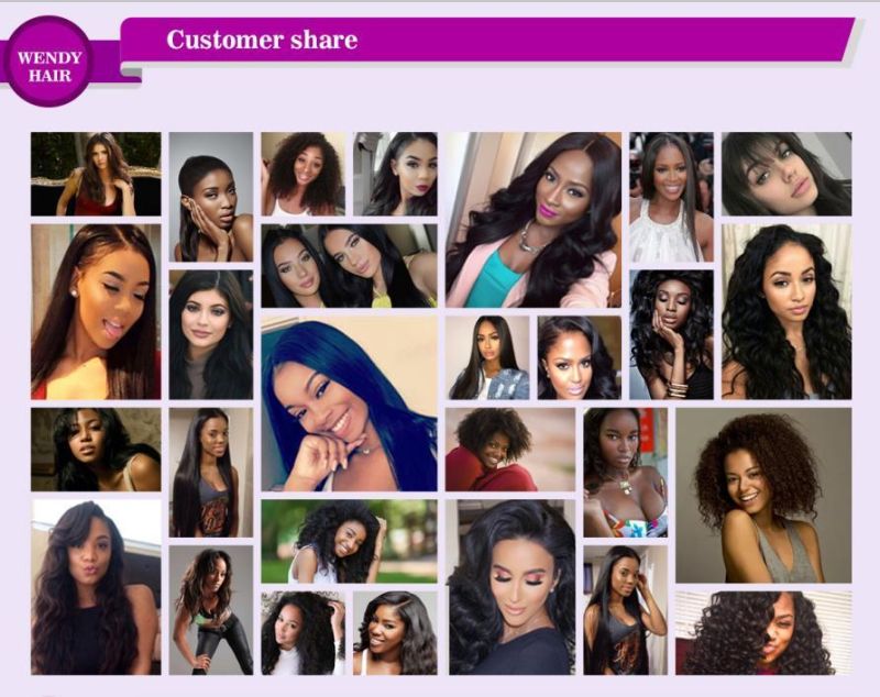 Cheapest Brazilian Hair Mixed with Synthetic Blend Hair Bundles