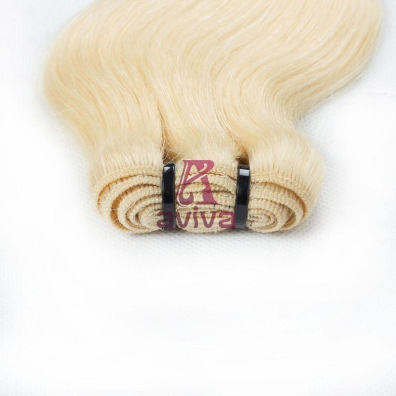 100% Virgin Hair Weave Brazilian Remy Human Hair Extension Blonde/#613