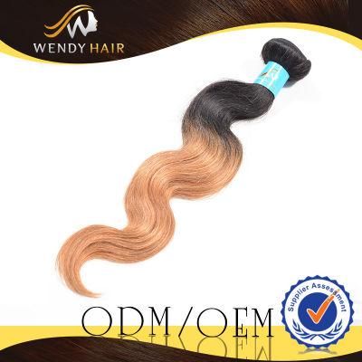 Indian Ombre Color Virgin Body Wave Hair Weaving