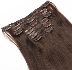 Human Hair Piece Clip on Hair Extension