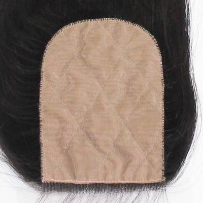 Human Hair Silk Base Hairpiece