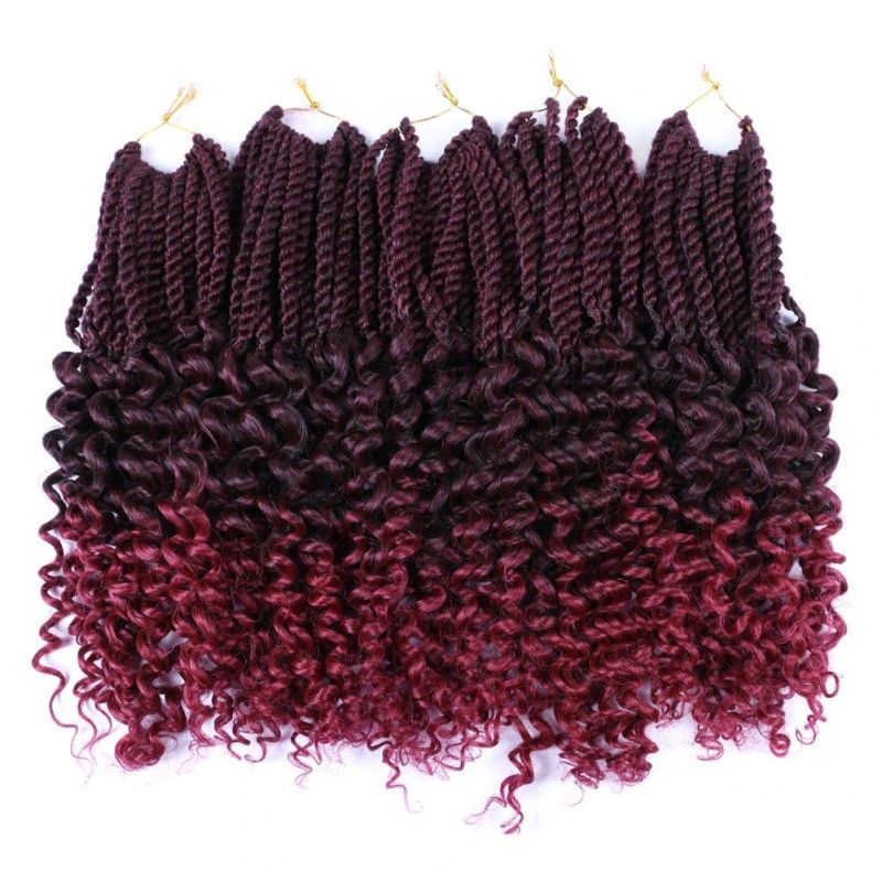 Senegalese Twist Crochet Braiding Chinese Dreadlocks Hair Extensions with Curly Ends