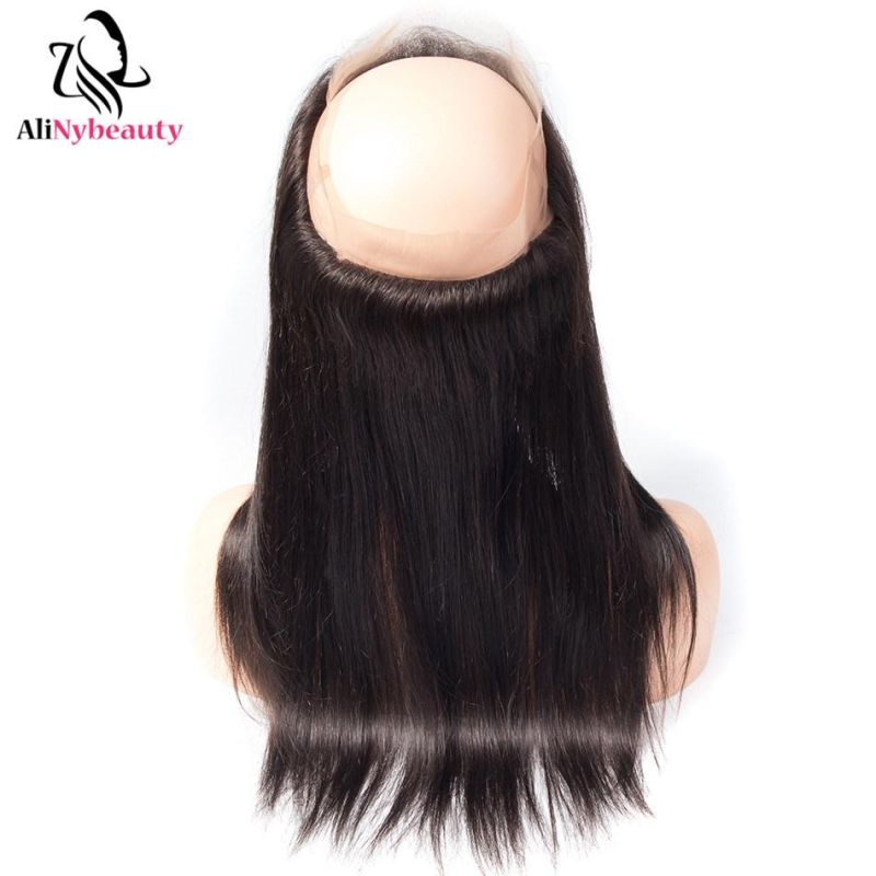 Cuticle Aligned Hair Weave Ear to Ear Bundles with 360 Lace Frontal