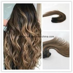 Fashion Style Balayage Color #1b#6#1b Brazilian Virgin Remy Hair Clip in Hair Extension