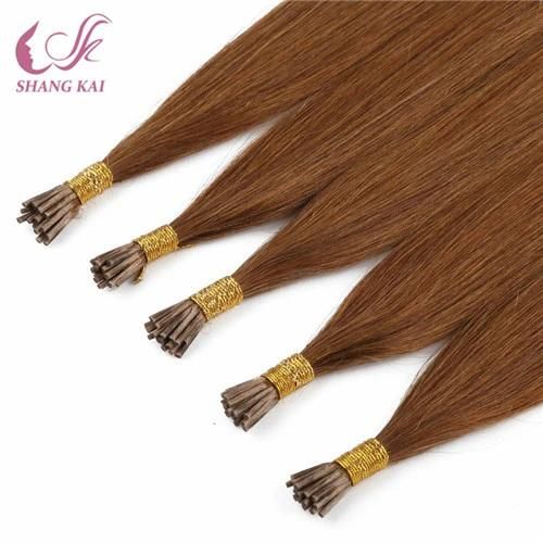 Silicone Free Dark Brown Virgin Remy Nano Ring Hair Extension