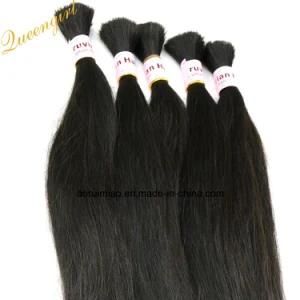 Wholesale 100% Human Hair Extension Curly Natural Color Micro Braiding Virgin Brazilian Hair Bulk