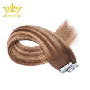 Piano Color 100% Remy Virgin Human Hair of Tape in Hair Extension