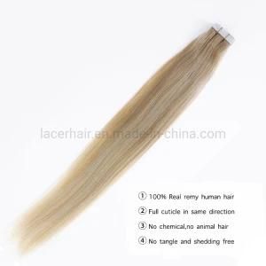 B#18-613 Hot Sale Brazilian/Indian Virgin/Remy Tape in Human Hair with No Shedding
