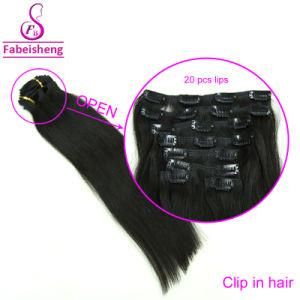 100% Virgin Human Hair Straight Hair Clip in Hair Extensions