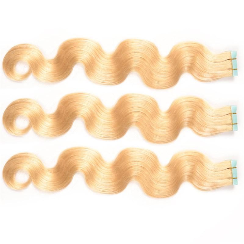 Tape in Human Hair Extensions 20PCS Natural Black Remy Brazilian Straight Skin Weft Hair Blonde Tape Hair Extensions Brown Sales