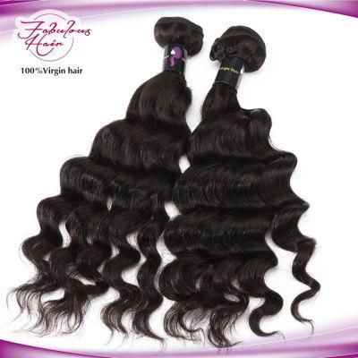 Loose Curly Bundles Peruvian Hair Bundles Virgin Human Hair Extension