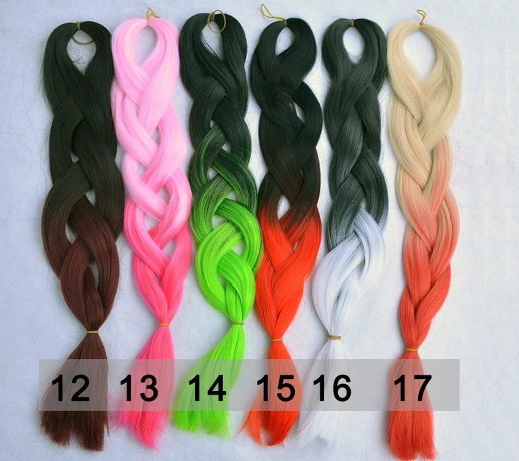 100% Kanekalon Made Jumboo Braids Synthetic Hair