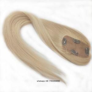 Remy Human Hair Toupee Customization According Your Requirements Hair Piece Straight Womens Topper 30# 2.5*5 Silk Base for Thin Hair.