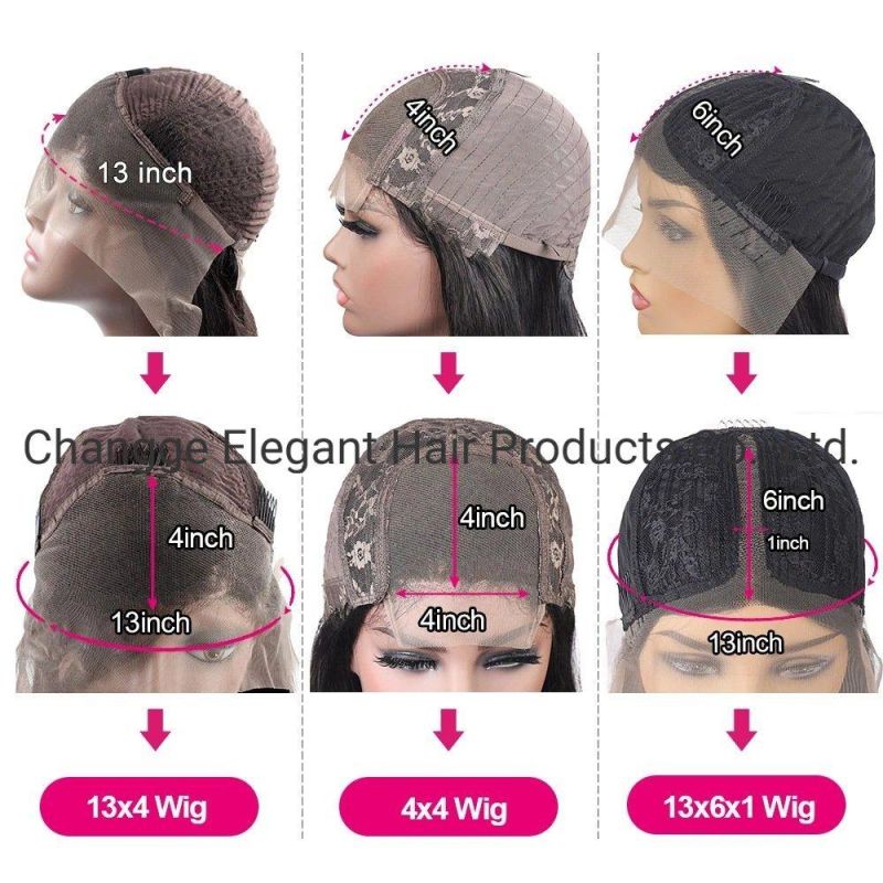 Factory Transparent Lace Front Wig Human Hair Straight Wigs Lace Front Wig for Black People