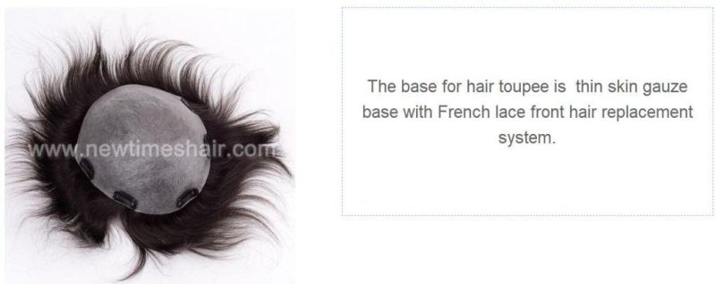 Real Human Hair Mens Wigs Natural Look