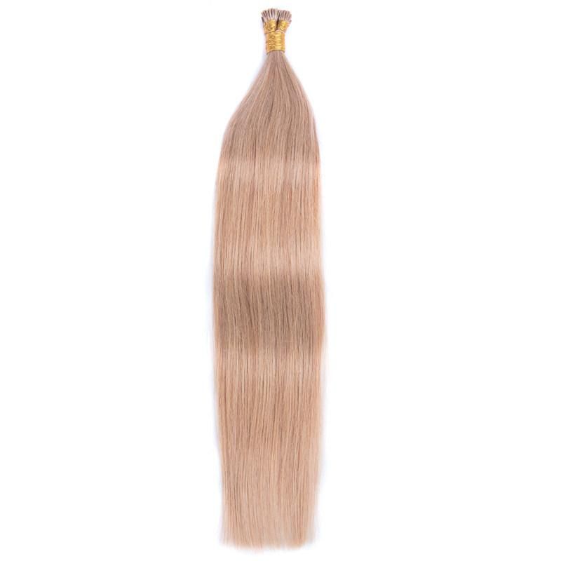 I Tip Remy Human Hair Extensions Pre Brown Keratin Stick in Hair Extensions